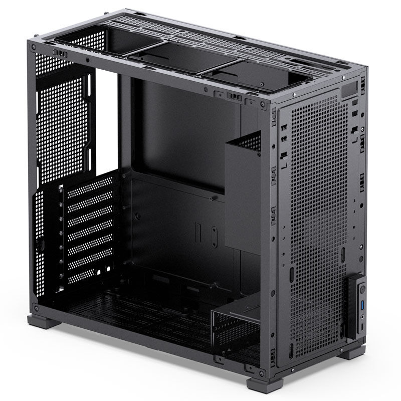 Jonsbo D41 Screen ATX case, tempered glass - black - B-Grade