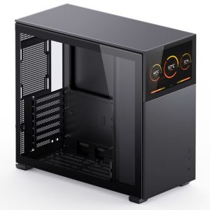 Jonsbo D41 Screen ATX case, tempered glass - black - B-Grade