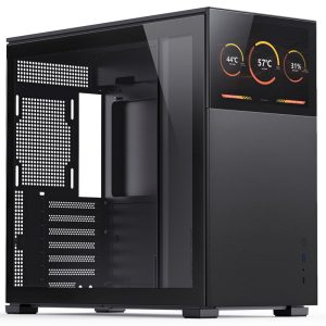 Jonsbo D41 Screen ATX case, tempered glass - black - B-Grade