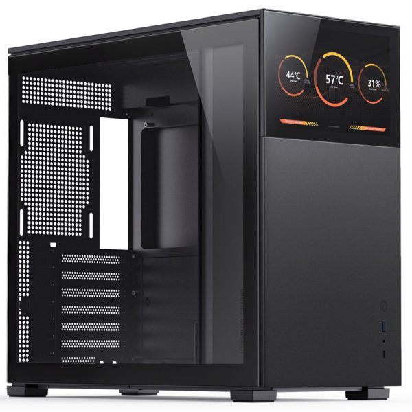Jonsbo D41 Screen ATX case, tempered glass – black