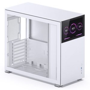 Jonsbo D41 Screen ATX case, tempered glass - white : image 2