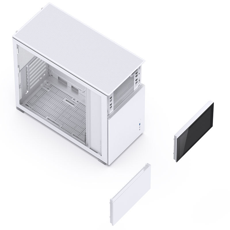 Jonsbo D41 Screen ATX case, tempered glass - white : image 7