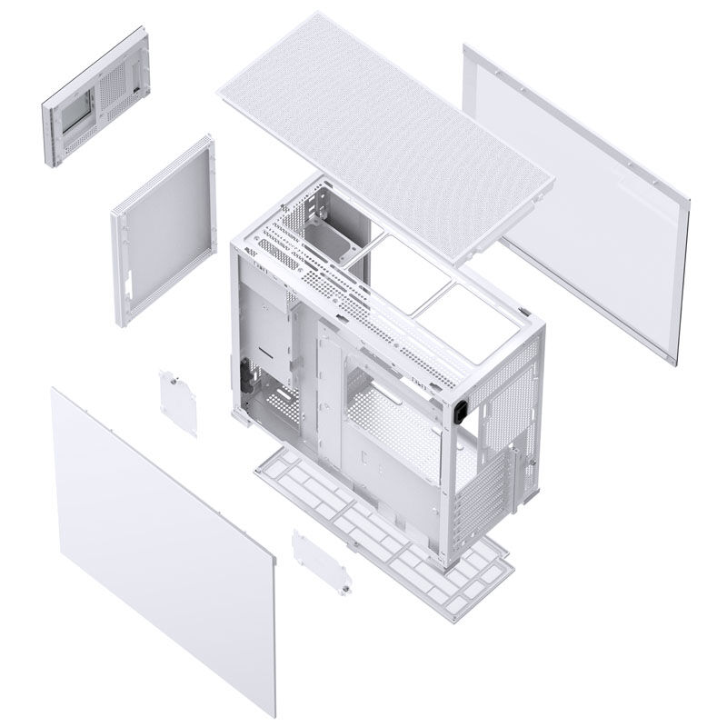 Jonsbo D41 Screen ATX case, tempered glass - white : image 8