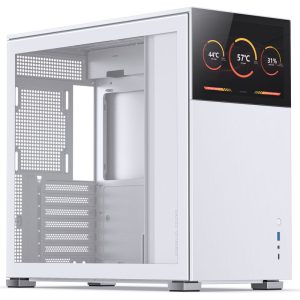 Jonsbo D41 Screen ATX case, tempered glass - white : image 1