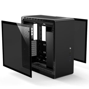 Jonsbo UMX6S E-ATX midi tower, tempered glass - black