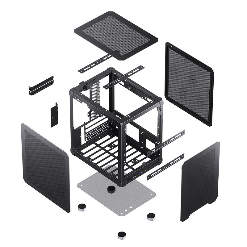 Jonsbo C6 Micro-ATX case - black