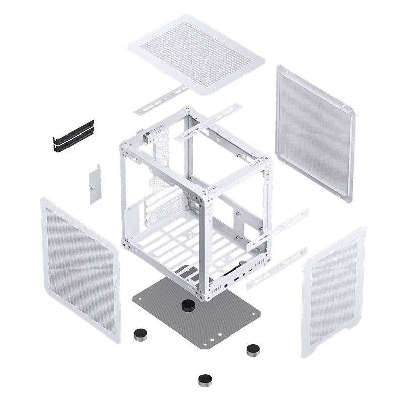 Jonsbo C6 Micro-ATX case - white