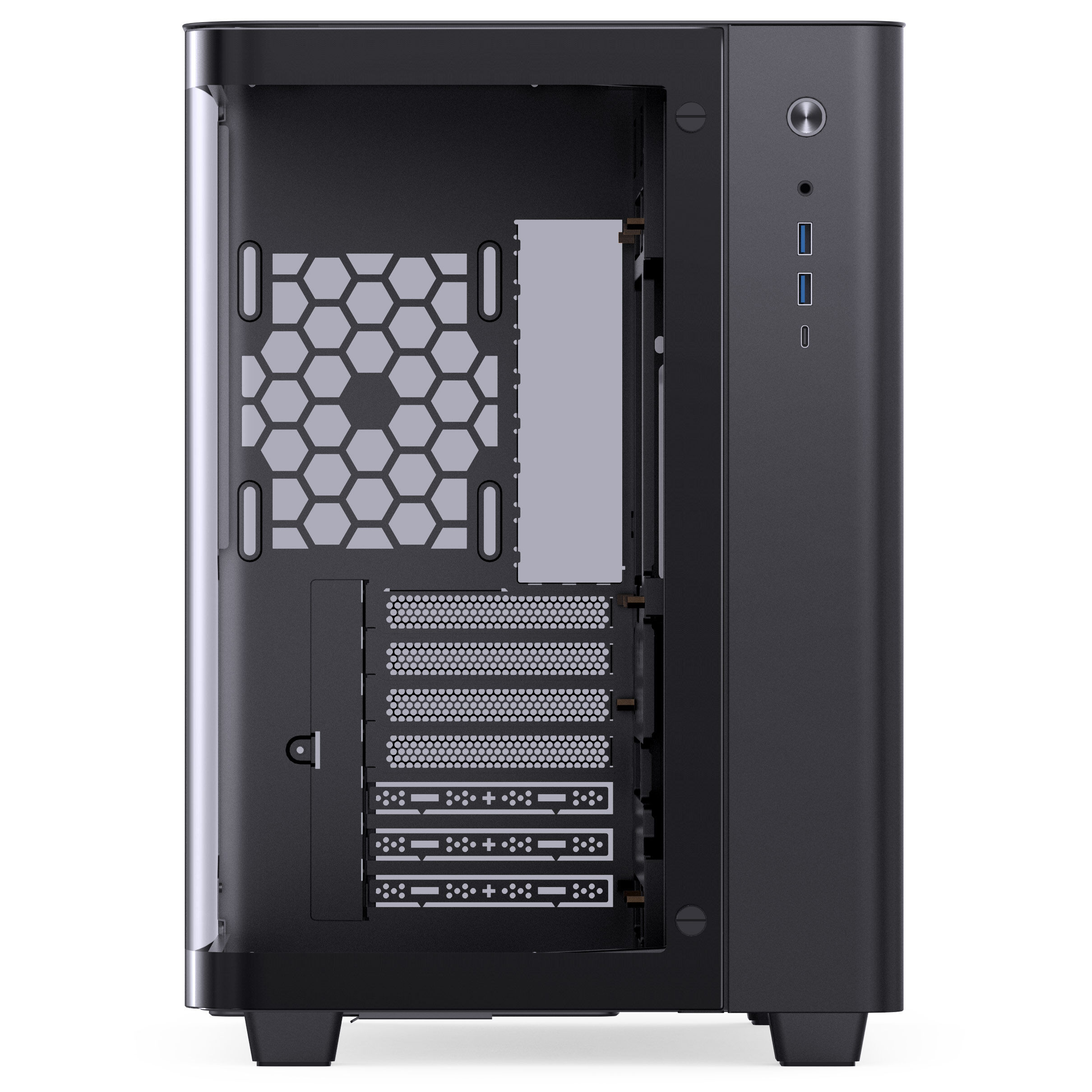 Jonsbo TK-3 Case, Midi-Tower, ATX, Tempered Glass - black