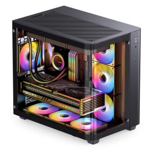 Jonsbo TK-3 Case, Midi-Tower, ATX, Tempered Glass - black