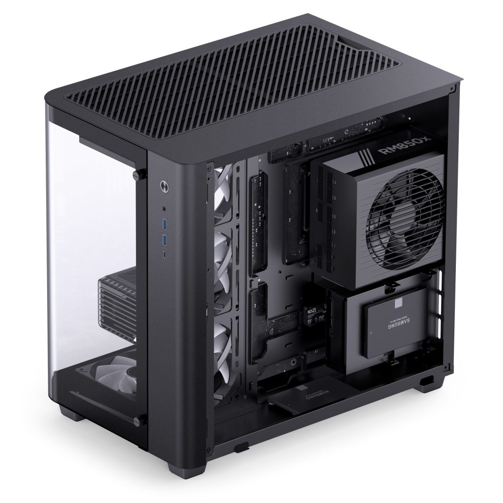 Jonsbo TK-3 Case, Midi-Tower, ATX, Tempered Glass - black