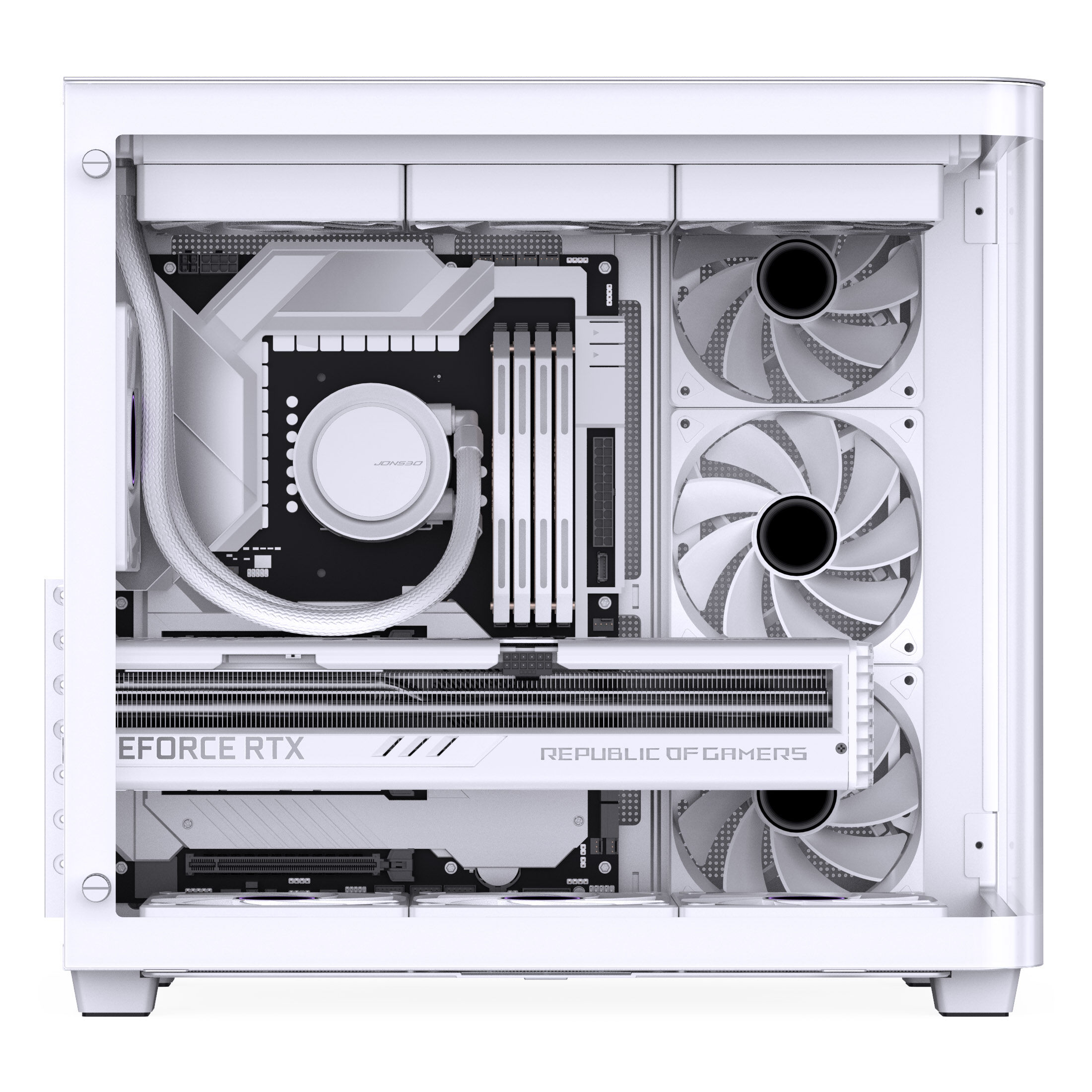 Jonsbo TK-3 Case, Midi-Tower, ATX, Tempered Glass - white : image 9