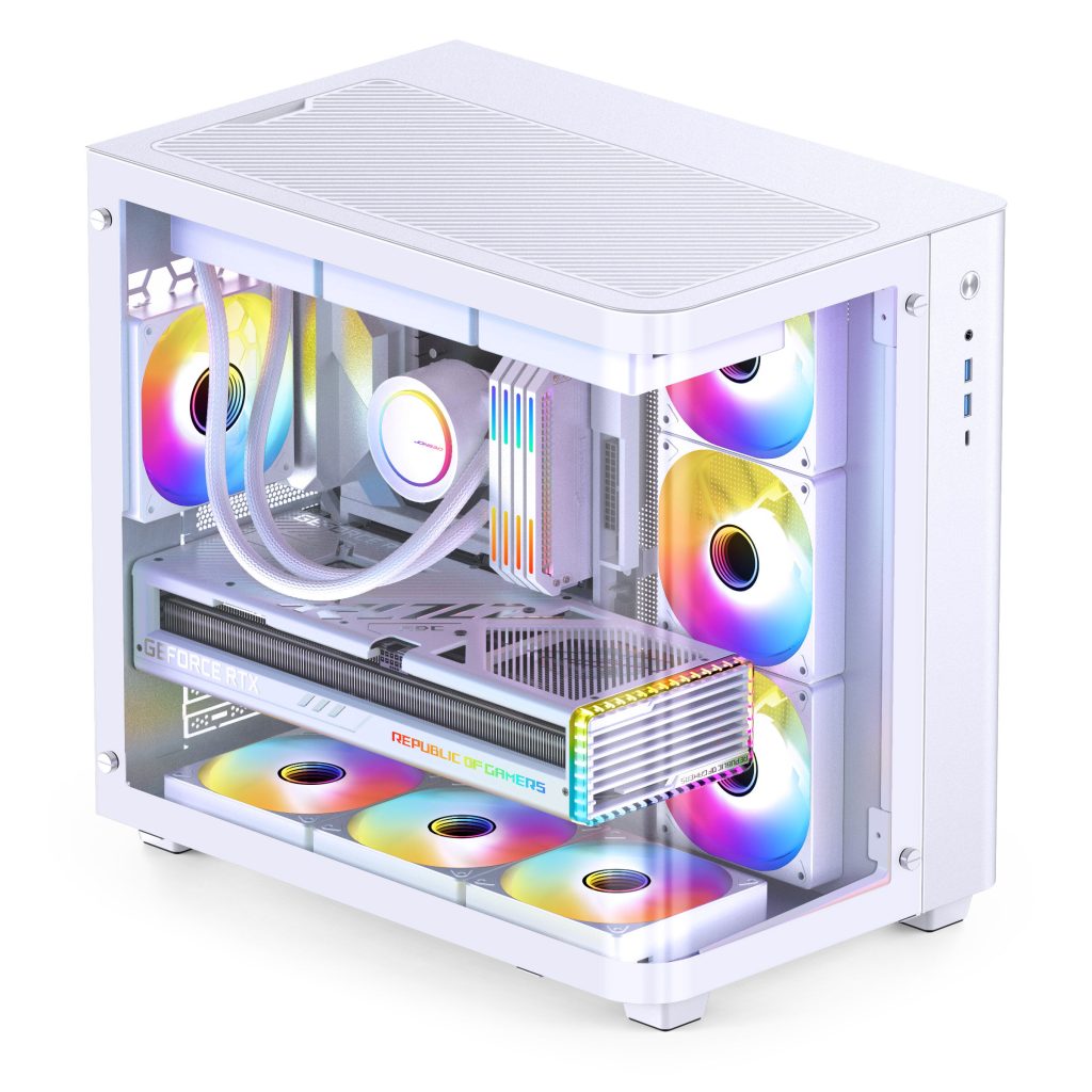 Jonsbo TK-3 Case, Midi-Tower, ATX, Tempered Glass - white : image 5