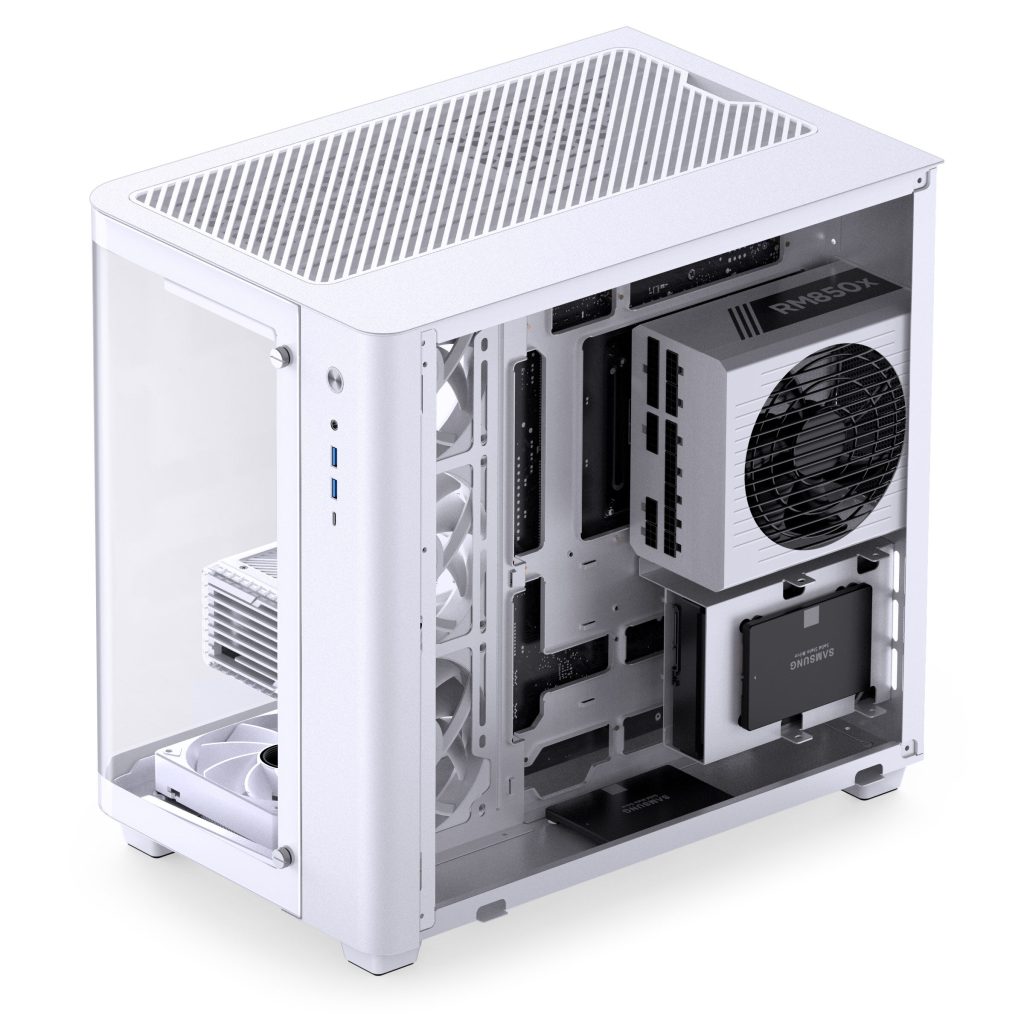 Jonsbo TK-3 Case, Midi-Tower, ATX, Tempered Glass - white : image 6