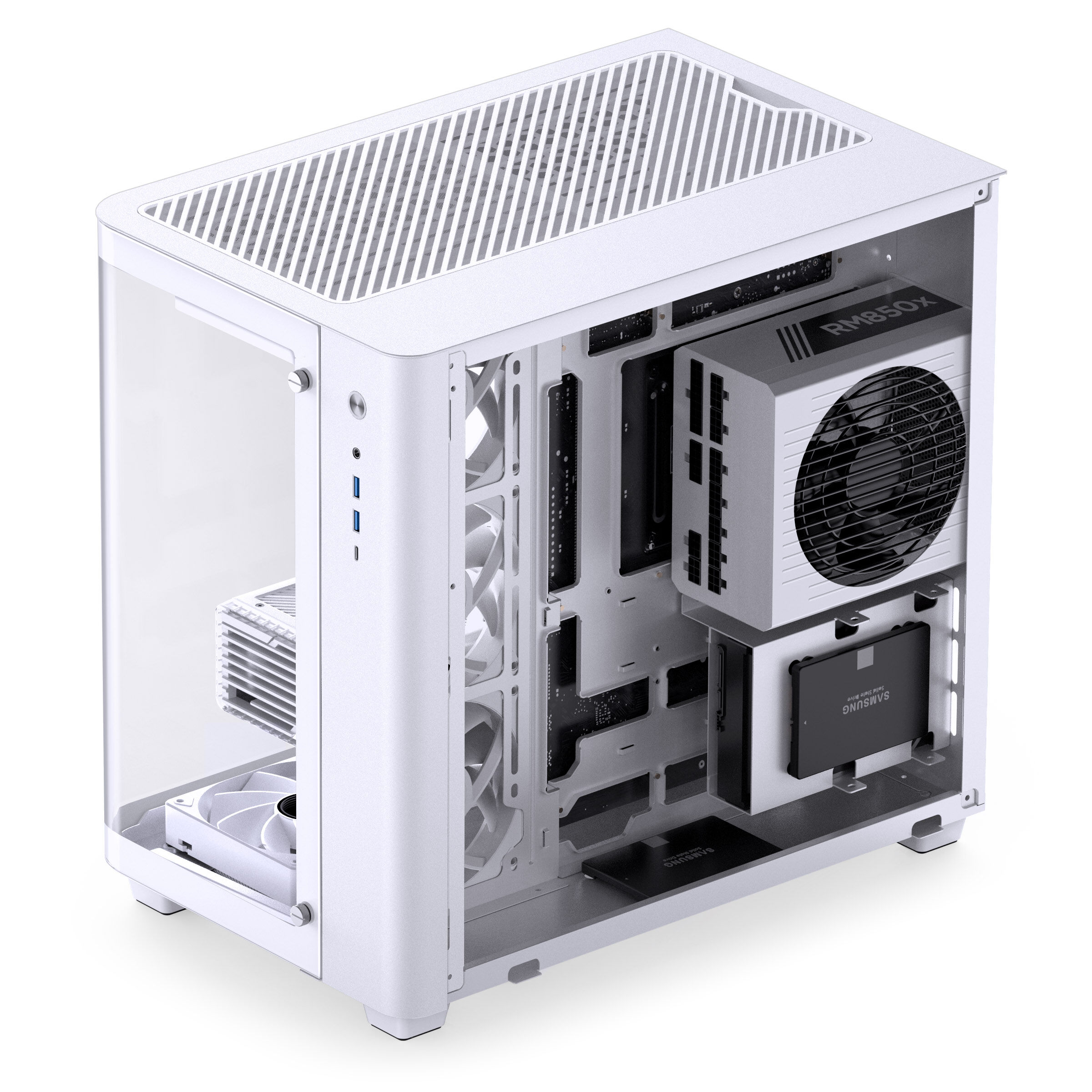 Jonsbo TK-3 Case, Midi-Tower, ATX, Tempered Glass - white : image 6