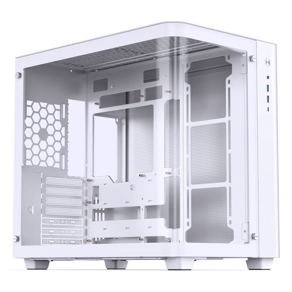Jonsbo TK-3 Case, Midi-Tower, ATX, Tempered Glass - white : image 1
