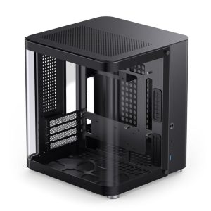Jonsbo TK-1 2.0 Micro-ATX Case, Tempered Glass - black
