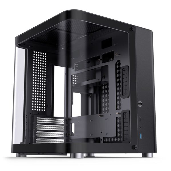 Jonsbo TK-1 2.0 Micro-ATX Case, Tempered Glass – black