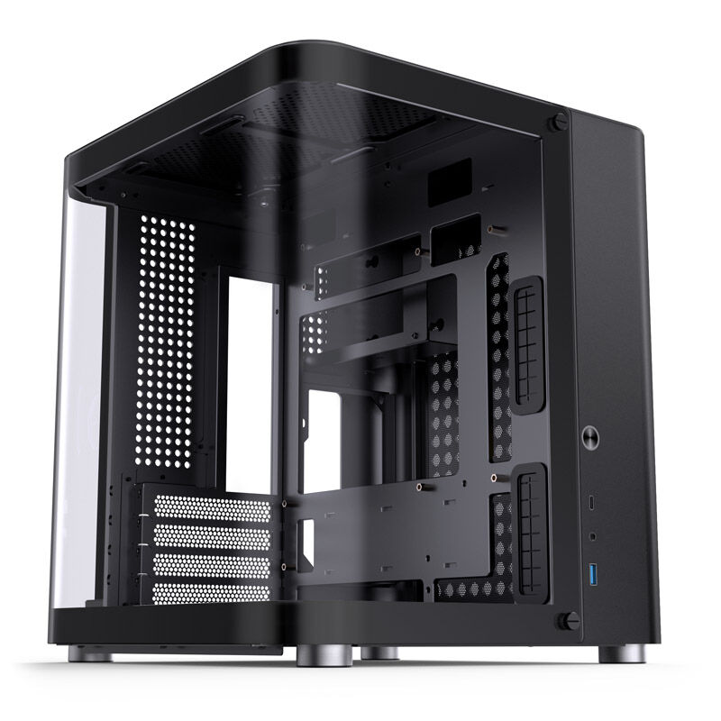 Jonsbo TK-1 2.0 Micro-ATX Case, Tempered Glass - black