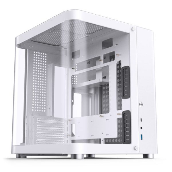 Jonsbo TK-1 2.0 Micro-ATX Case, Tempered Glass – white