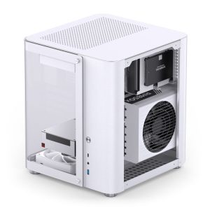 Jonsbo TK-1 2.0 Micro-ATX Case, Tempered Glass - white