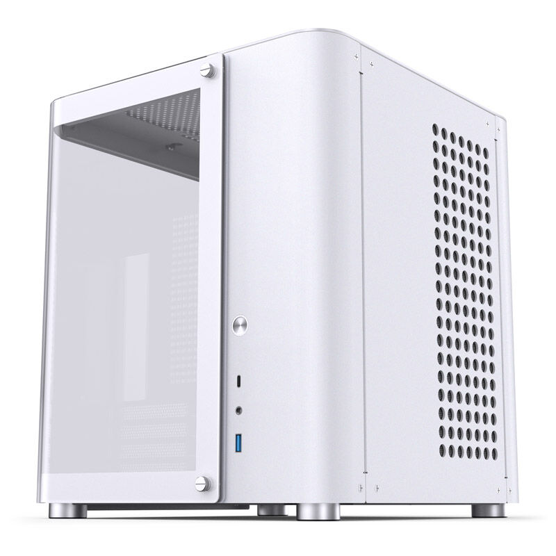 Jonsbo TK-1 2.0 Micro-ATX Case, Tempered Glass - white