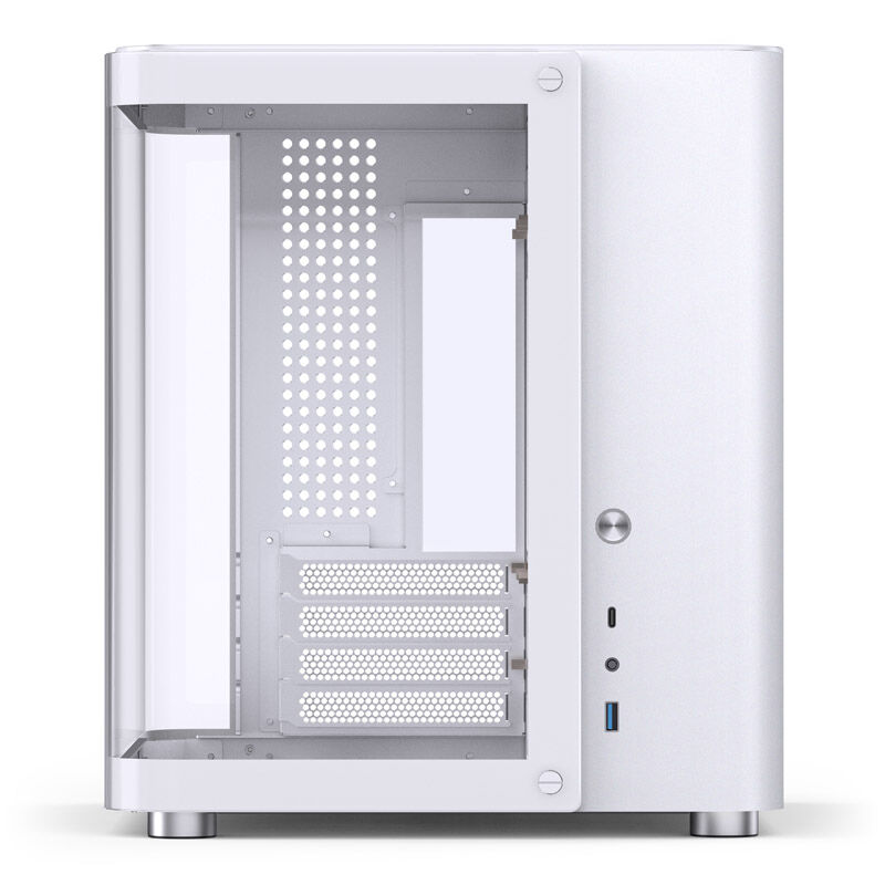 Jonsbo TK-1 2.0 Micro-ATX Case, Tempered Glass - white