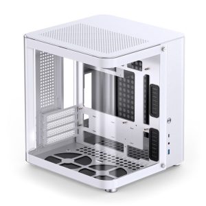 Jonsbo TK-1 2.0 Micro-ATX Case, Tempered Glass - white