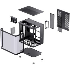 Jonsbo TK-2 2.0 Midi Tower, tempered glass - black