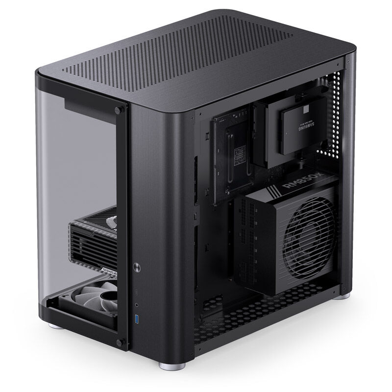 Jonsbo TK-2 2.0 Midi Tower, tempered glass - black