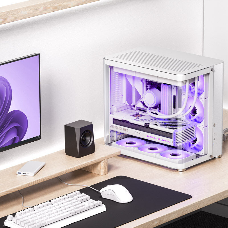Jonsbo TK-2 2.0 Midi Tower, tempered glass - white