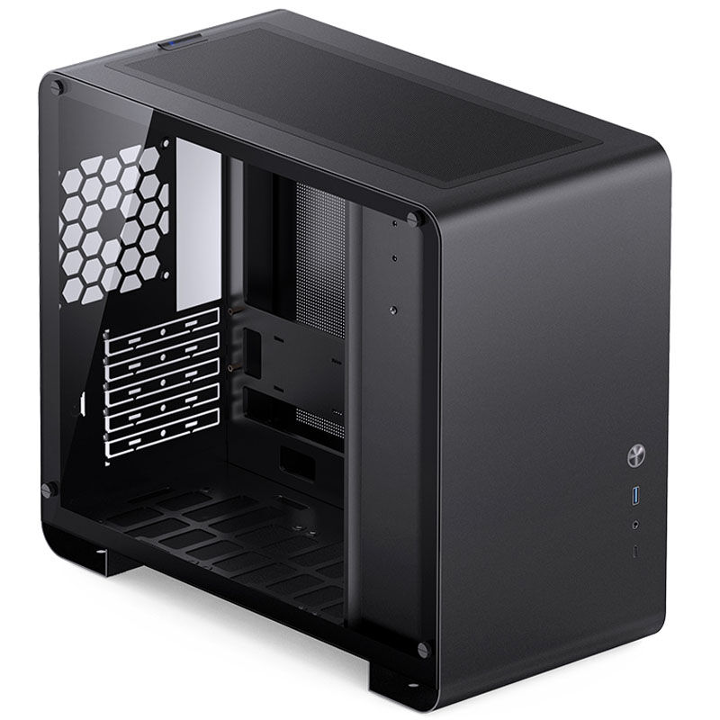 Jonsbo U4 Mini Micro-ATX Case, Tempered Glass - Black