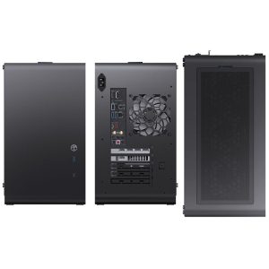 Jonsbo U4 Mini Micro-ATX Case, Tempered Glass - Black