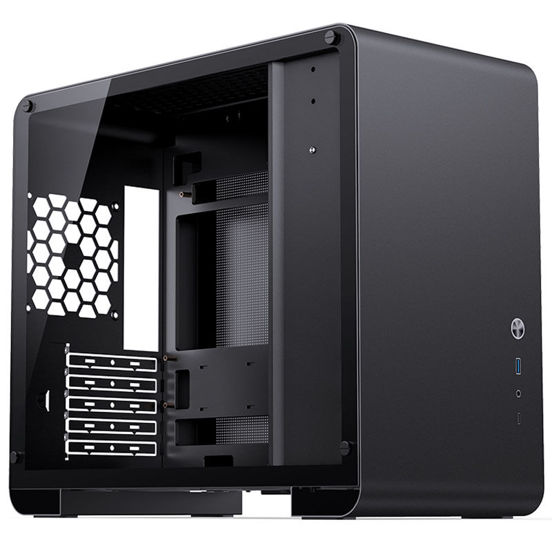 Jonsbo U4 Mini Micro-ATX Case, Tempered Glass - Black