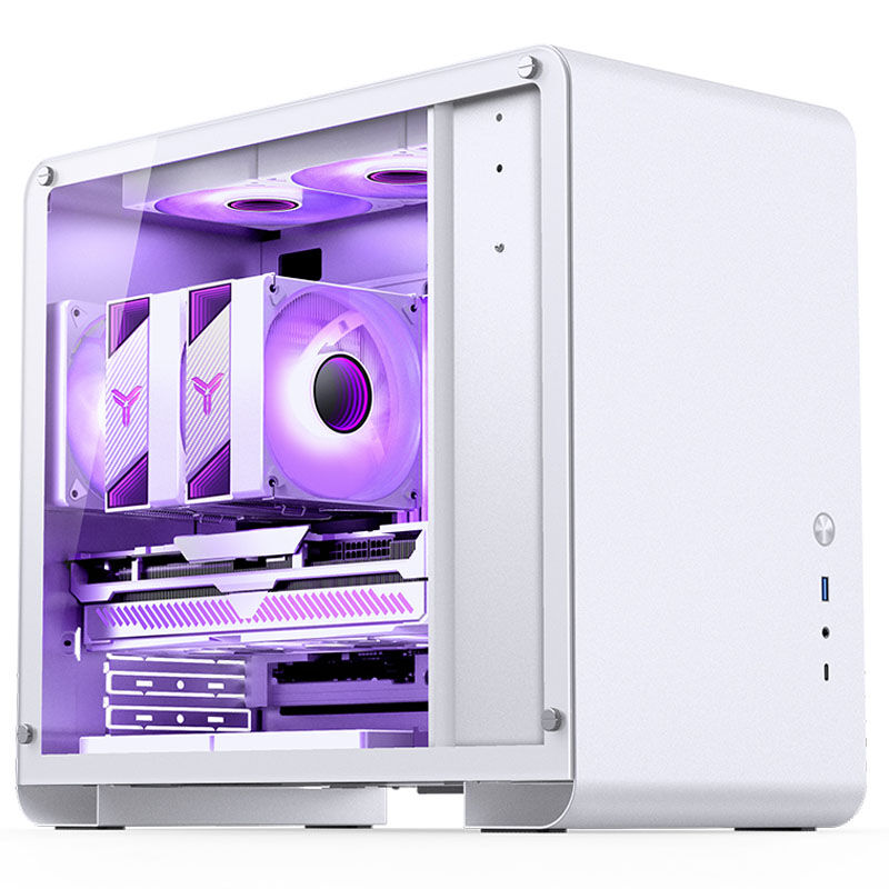 Jonsbo U4 Mini Micro-ATX Case, Tempered Glass - white : image 8