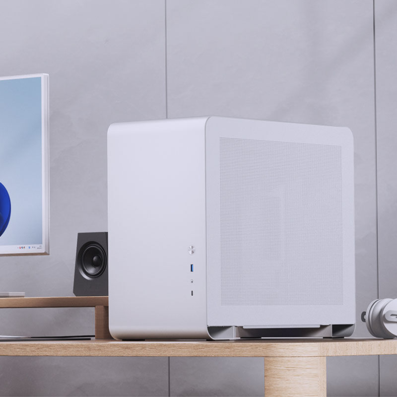 Jonsbo U4 Mini Micro-ATX Case, Tempered Glass - white : image 10