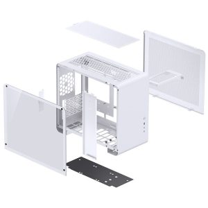 Jonsbo U4 Mini Micro-ATX Case, Tempered Glass - white : image 9