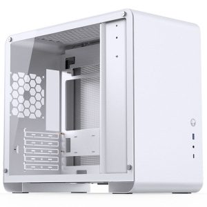 Jonsbo U4 Mini Micro-ATX Case, Tempered Glass - white : image 1