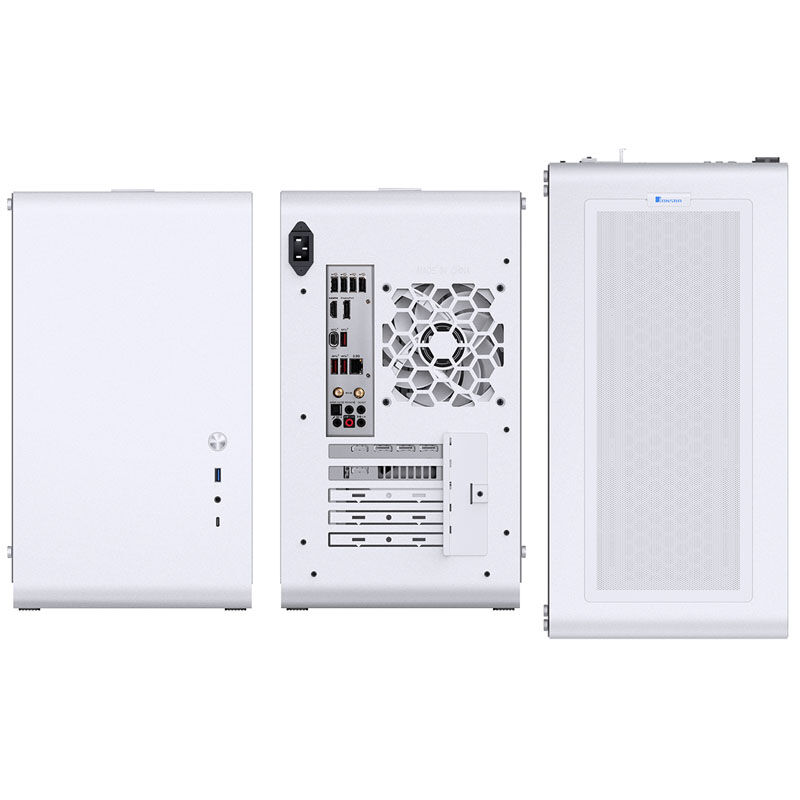 Jonsbo U4 Mini Micro-ATX Case, Tempered Glass - white : image 3