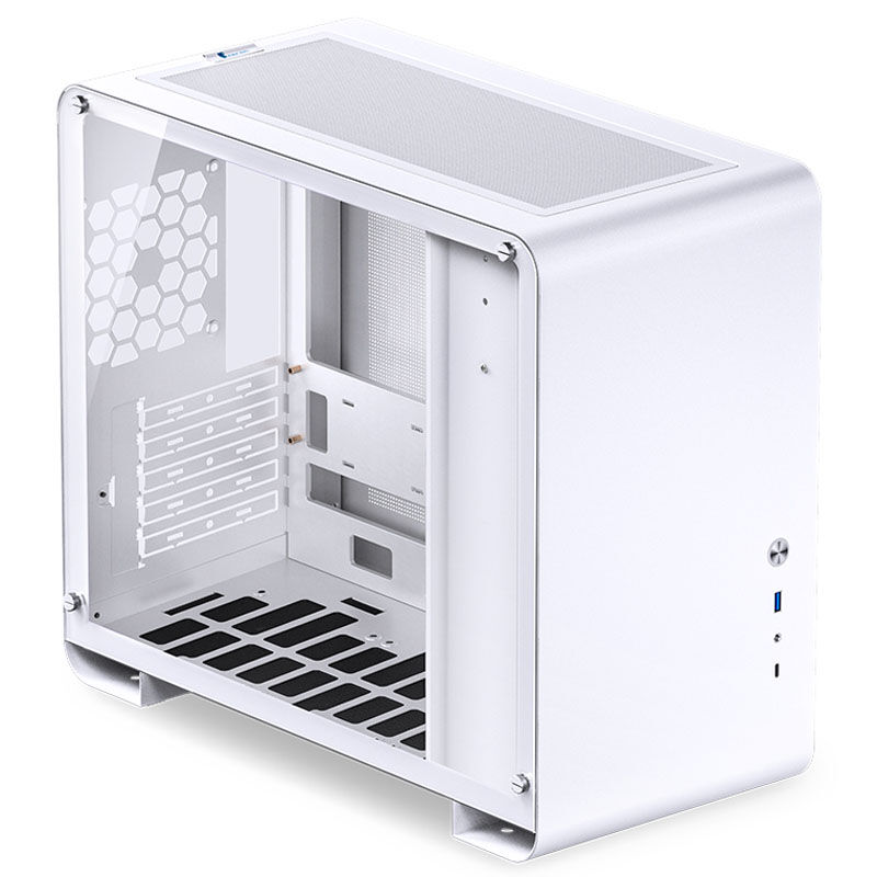 Jonsbo U4 Mini Micro-ATX Case, Tempered Glass - white : image 2