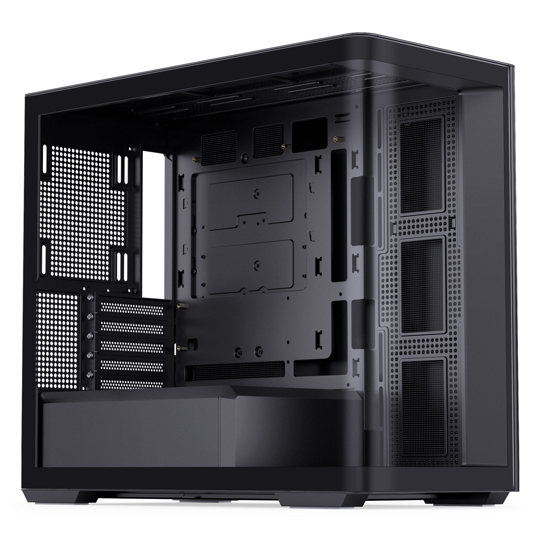 Jonsbo D300 Midi Tower, 270 degrees, tempered glass - black : image 1