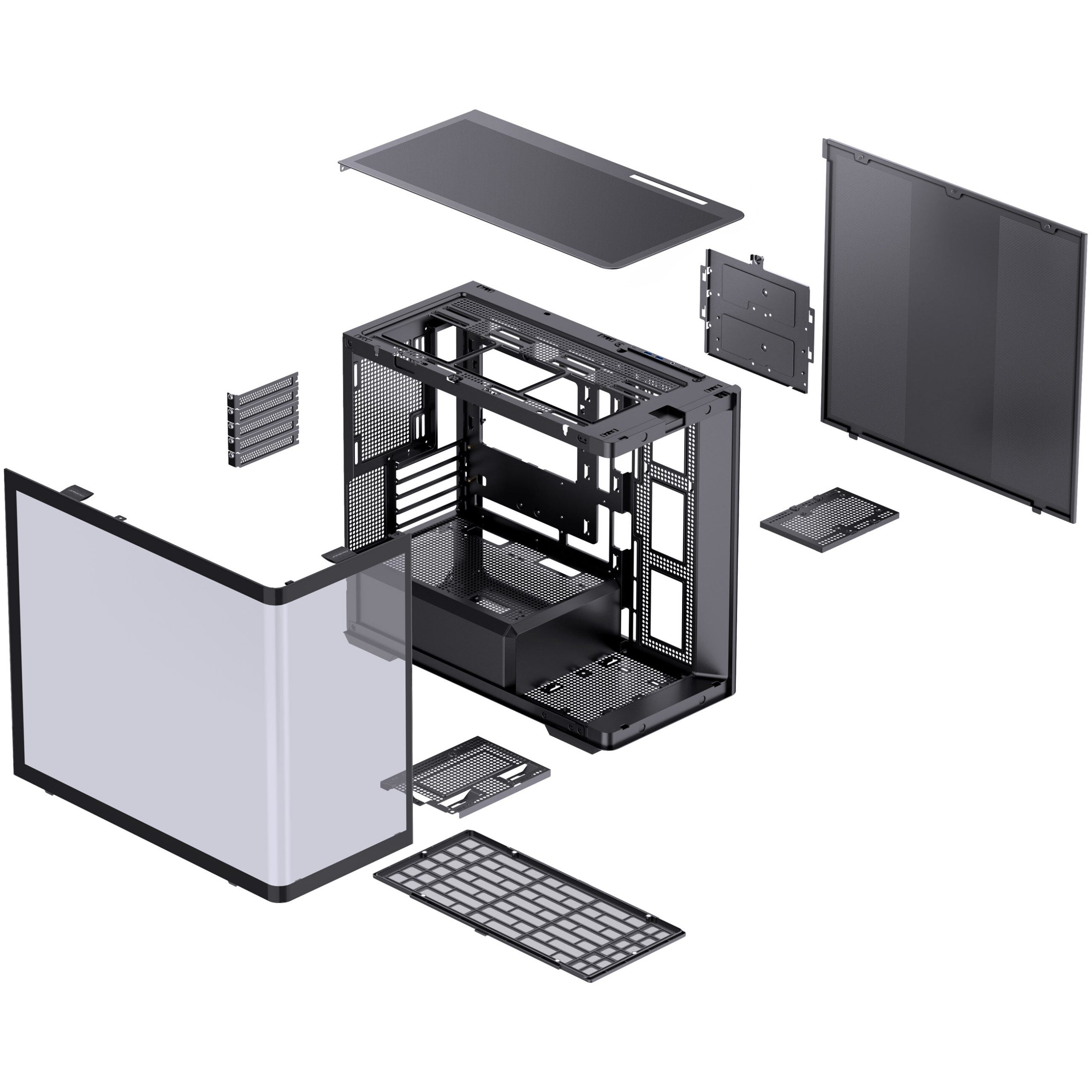 Jonsbo D300 Midi Tower, 270 degrees, tempered glass - black : image 10