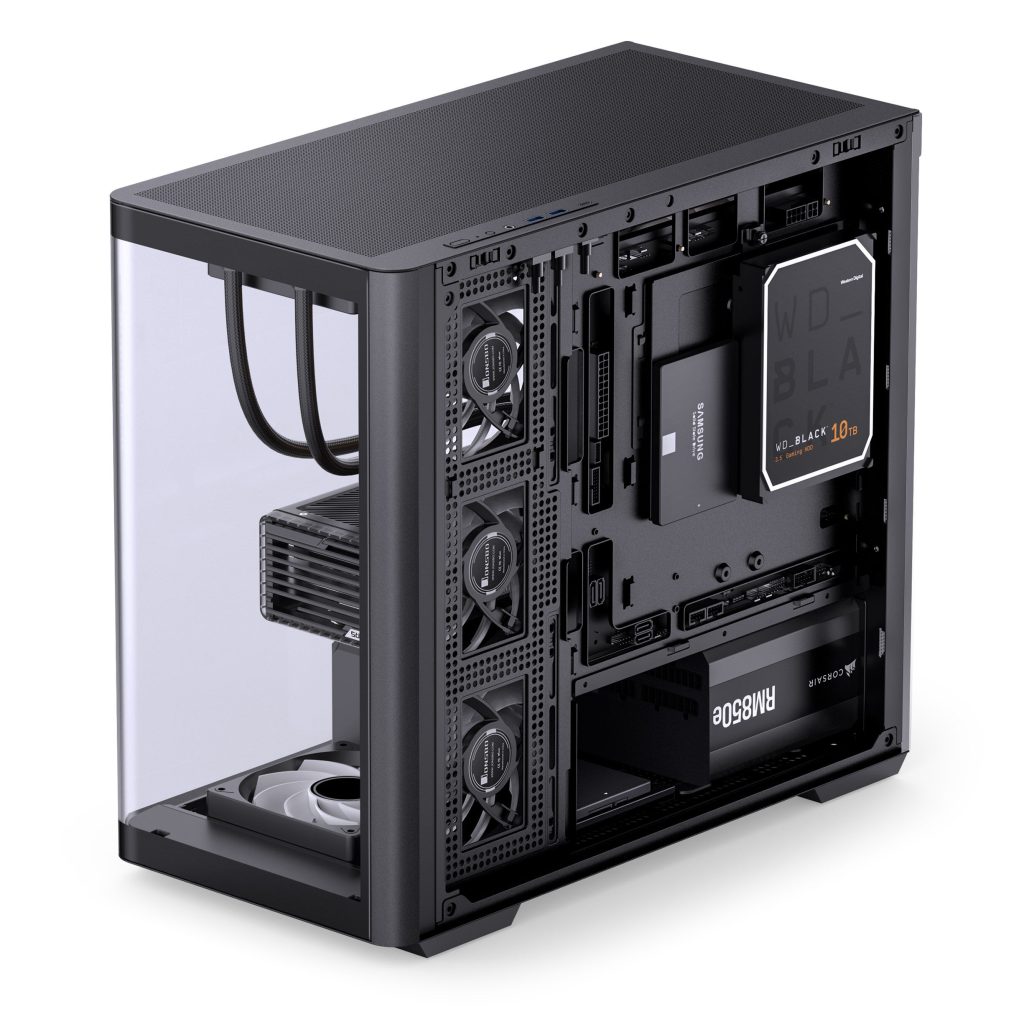 Jonsbo D300 Midi Tower, 270 degrees, tempered glass - black : image 4