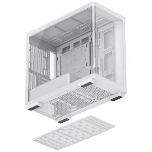 Jonsbo D300 Midi-Tower, 270 degrees, Tempered Glass - white