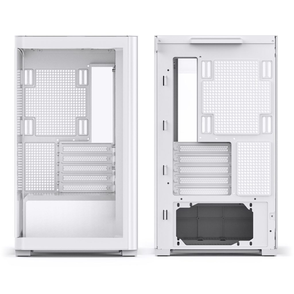 Jonsbo D300 Midi-Tower, 270 degrees, Tempered Glass - white