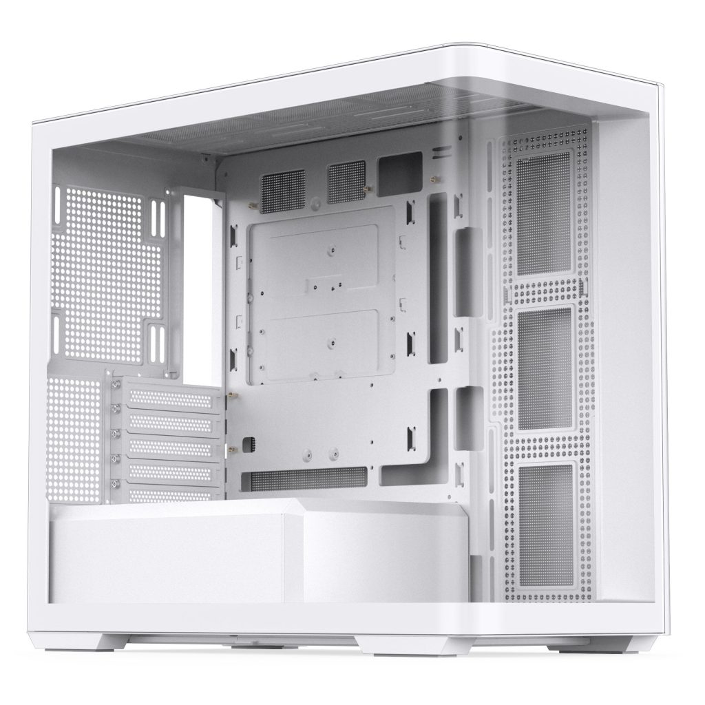 Jonsbo D300 Midi-Tower, 270 degrees, Tempered Glass - white