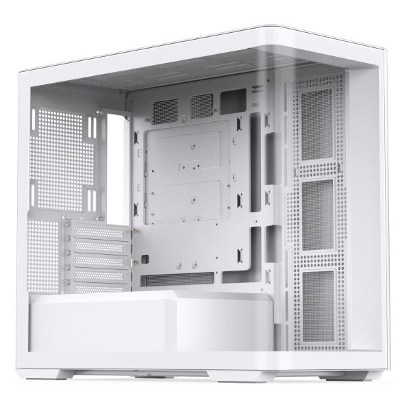Jonsbo D300 Midi-Tower, 270 degrees, Tempered Glass – white