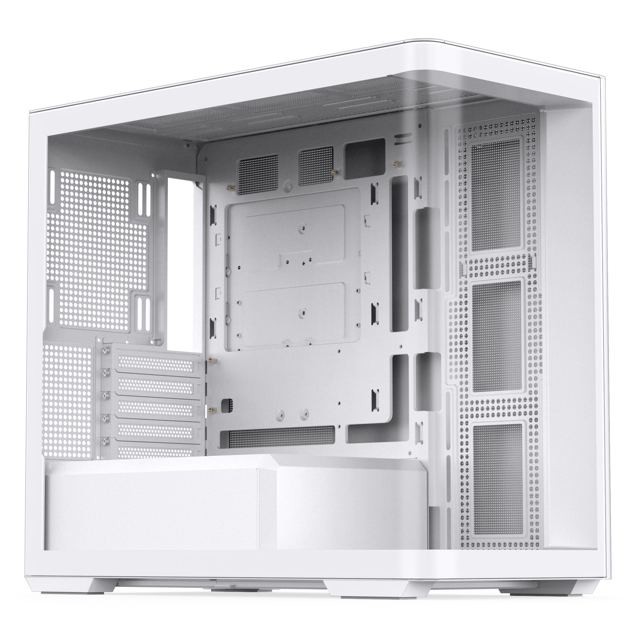 Jonsbo D300 Midi-Tower, 270 degrees, Tempered Glass - white
