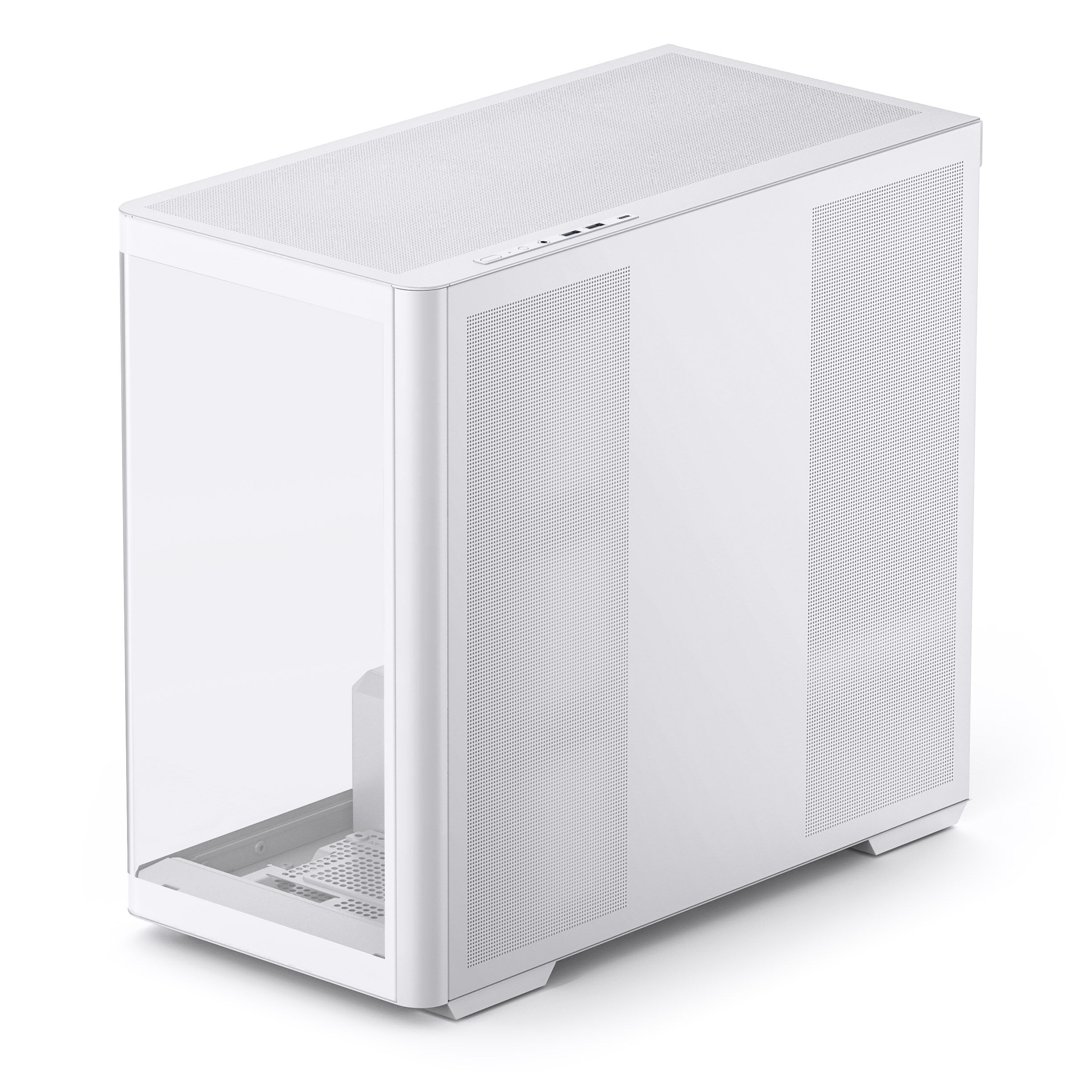 Jonsbo D300 Midi-Tower, 270 degrees, Tempered Glass - white