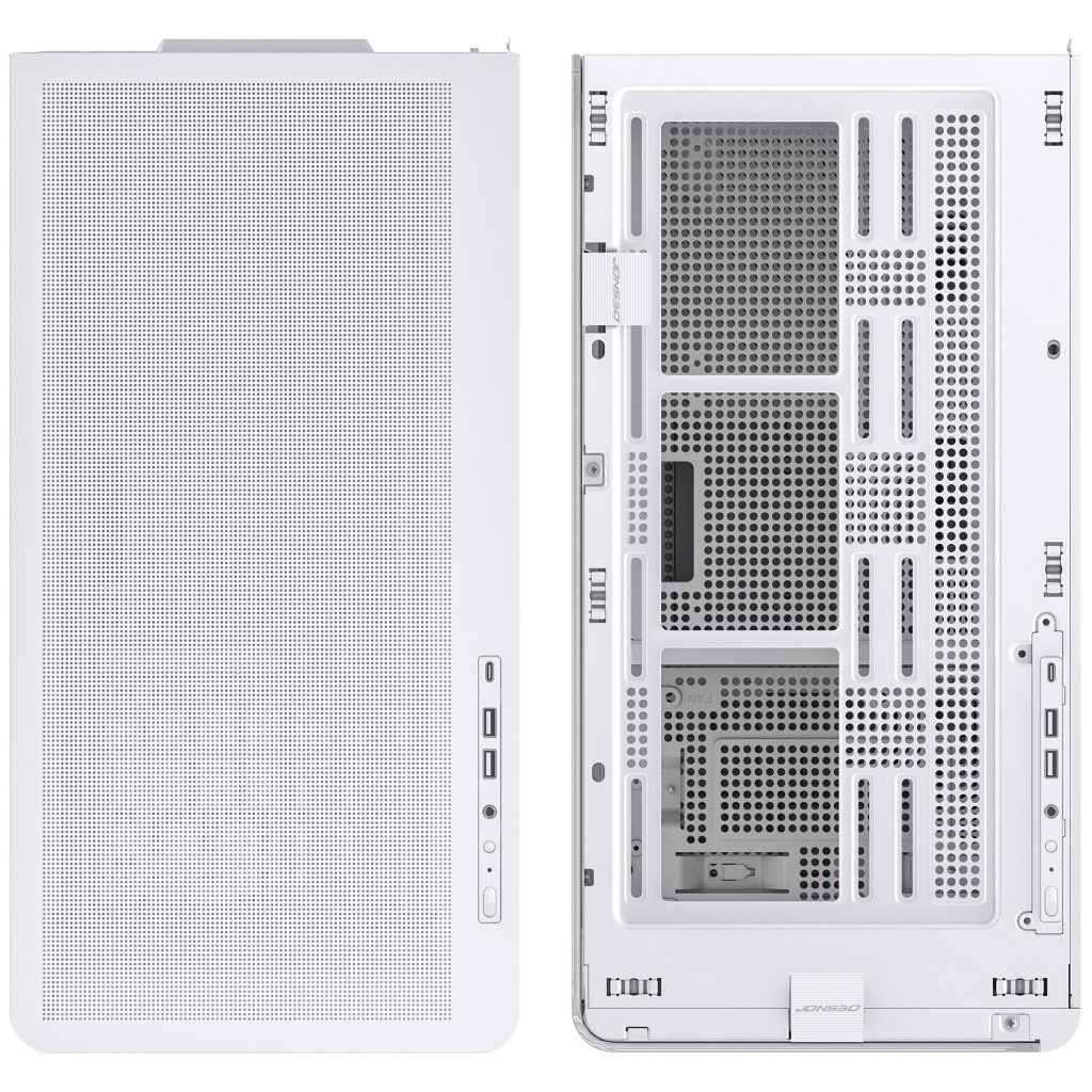 Jonsbo D300 Midi-Tower, 270 degrees, Tempered Glass - white