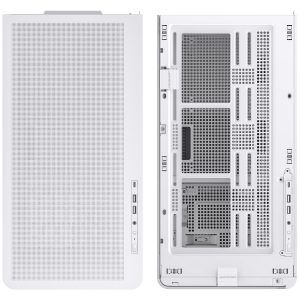 Jonsbo D300 Midi-Tower, 270 degrees, Tempered Glass - white